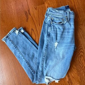 Hollister Faded Blue Skinny Jeans